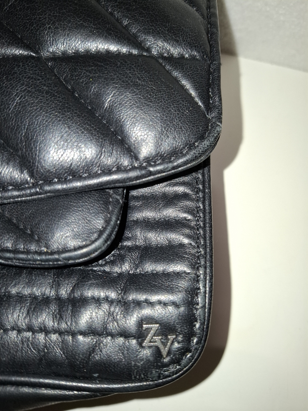 Zadig & Voltaire Black Quilted Shoulder Bag with Silver Chain - Picture 8 of 16